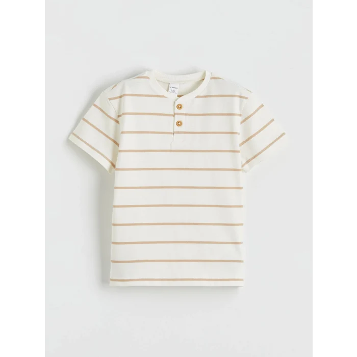 LCW Kids Bej Bisiklet Yaka Erkek Çocuk Takım 3lü