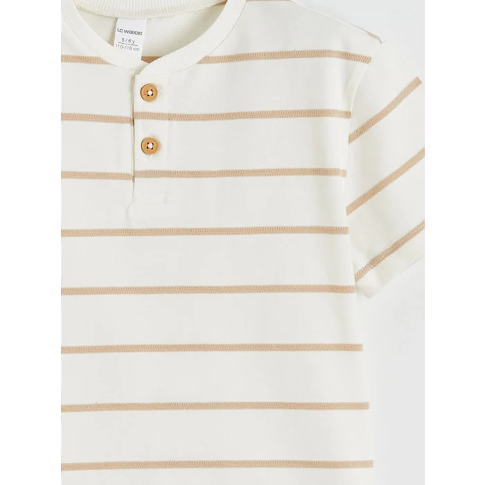 LCW Kids Bej Bisiklet Yaka Erkek Çocuk Takım 3lü