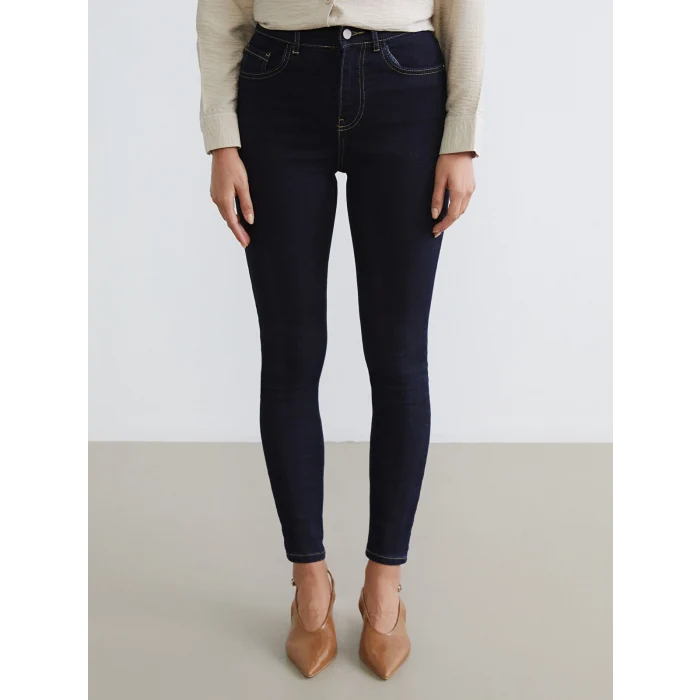 LCW Comfort İndigo Süper Skinny Fit Kadın Jean Pantolon