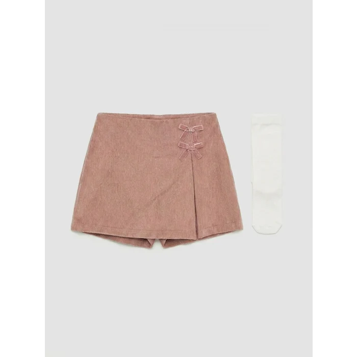 LCW Kids Ekru Bebe Yaka Kız Çocuk 3lü Takım