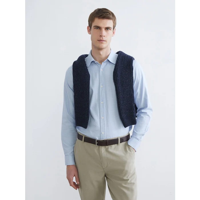 SOUTHBLUE Mavi Regular Fit Uzun Kollu Erkek Oduncu Gömlek