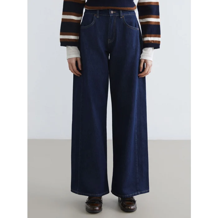 LCW Jeans İndigo Wideleg Kadın Jean Pantolon