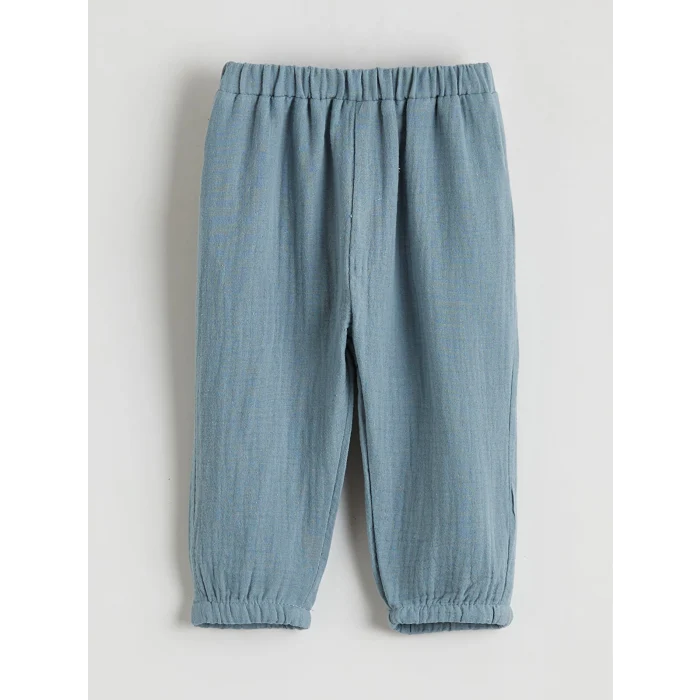 LCW baby Bej Erkek Bebek Müslin Gömlek ve Pantolon