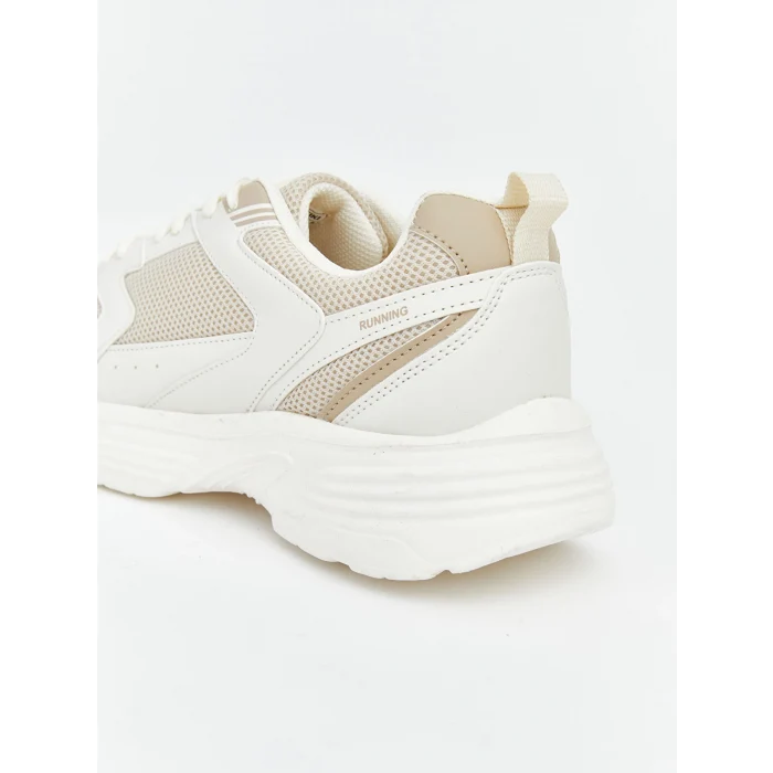 LCW STEPS Bej Bağcıklı Kadın Spor Ayakkabı