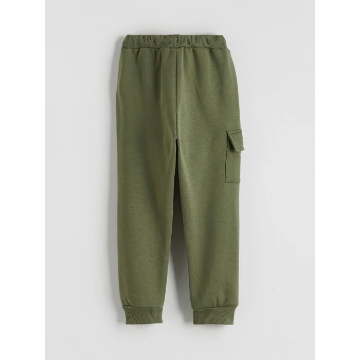 LCW Kids Bej Beli Lastikli Erkek Çocuk Jogger Eşofman Alt 2li