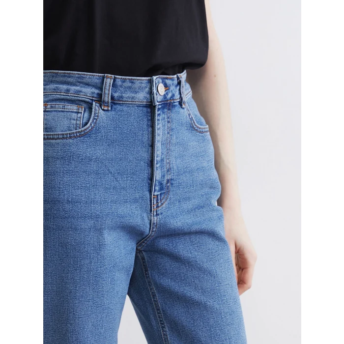 LCW Modest İndigo Straight Fit Kadın Jean Pantolon