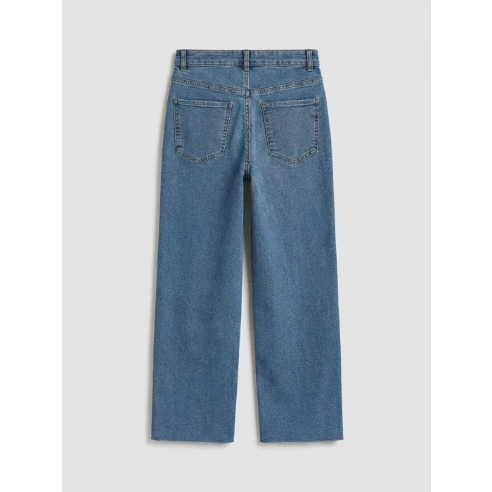 LCW Modest İndigo Straight Fit Kadın Jean Pantolon