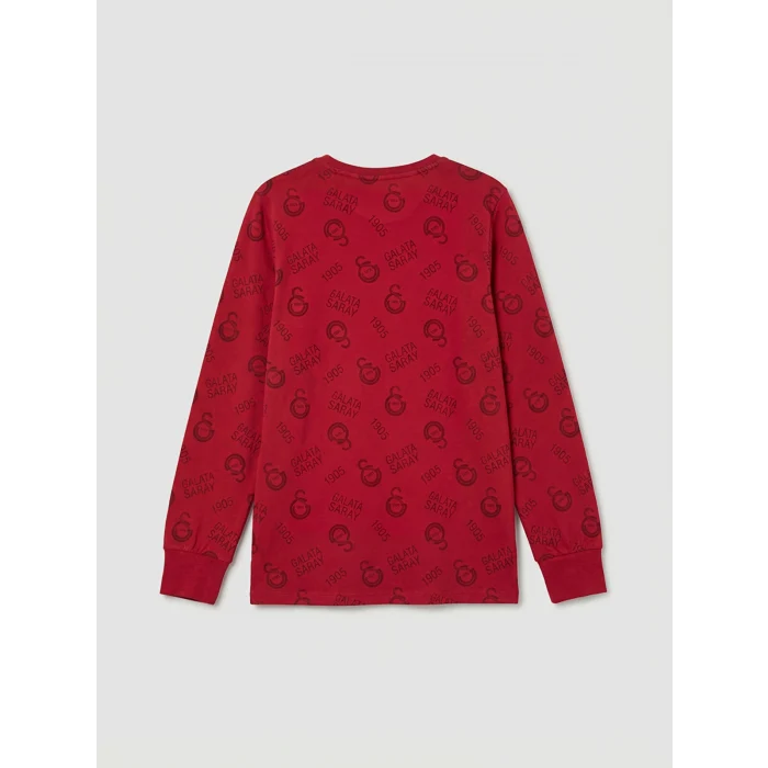 LCW Kids Kırmızı Galatasaray Baskılı Erkek Çocuk Pijama Takım