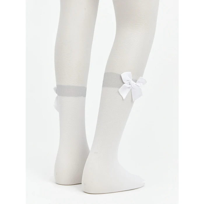 LCW Kids Siyah Fiyonk Detaylı Kız Çocuk İnce Külotlu Çorap 2li