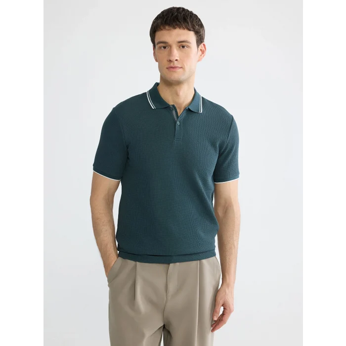 LCW Vision Yeşil Polo Yaka Erkek Tişört