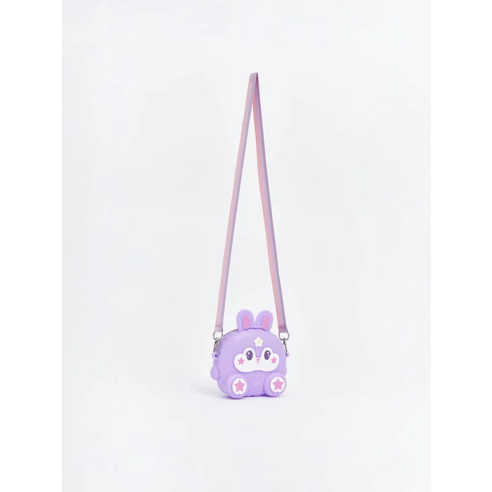 LCW ECO Lila Hayvan Figürlü Kız Çocuk Omuz Çantası