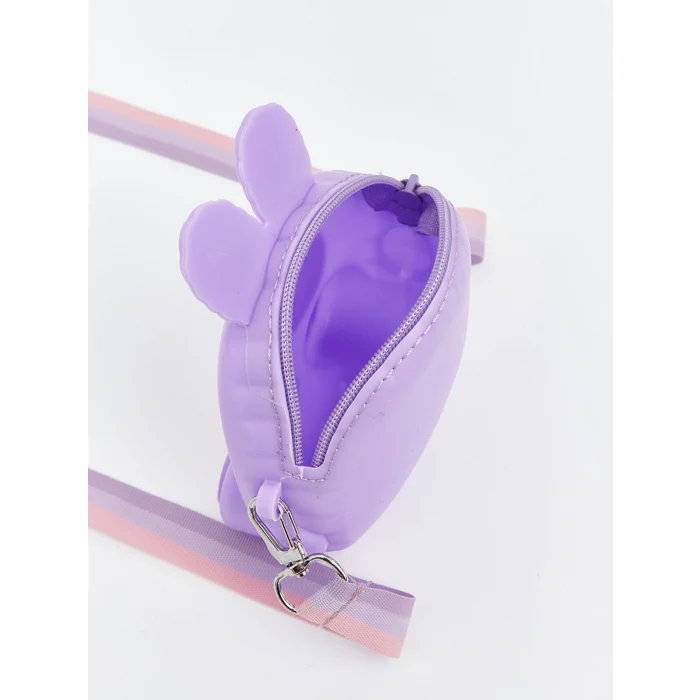 LCW ECO Lila Hayvan Figürlü Kız Çocuk Omuz Çantası