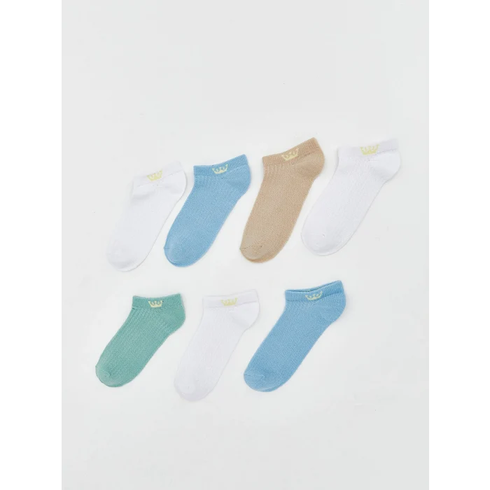 LCW Kids Karışık Desenli Erkek Çocuk Patik Çorap 7li