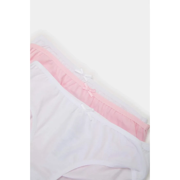 Defacto E2566A8PN69 Pembe 3lü Slip Külot Kız Çocuk