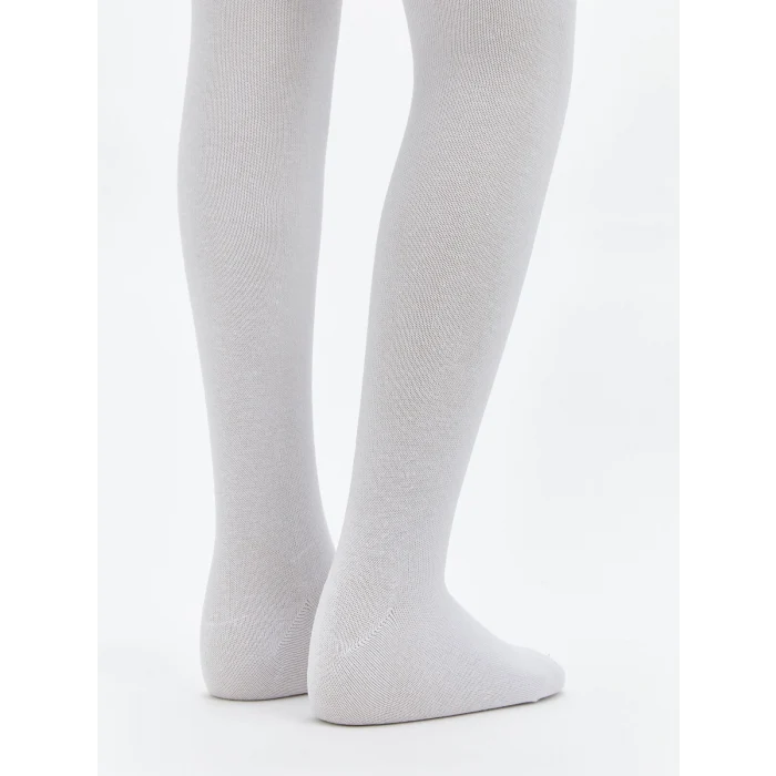 LCW Kids Beyaz Basic Kız Çocuk Külotlu Çorap 2li