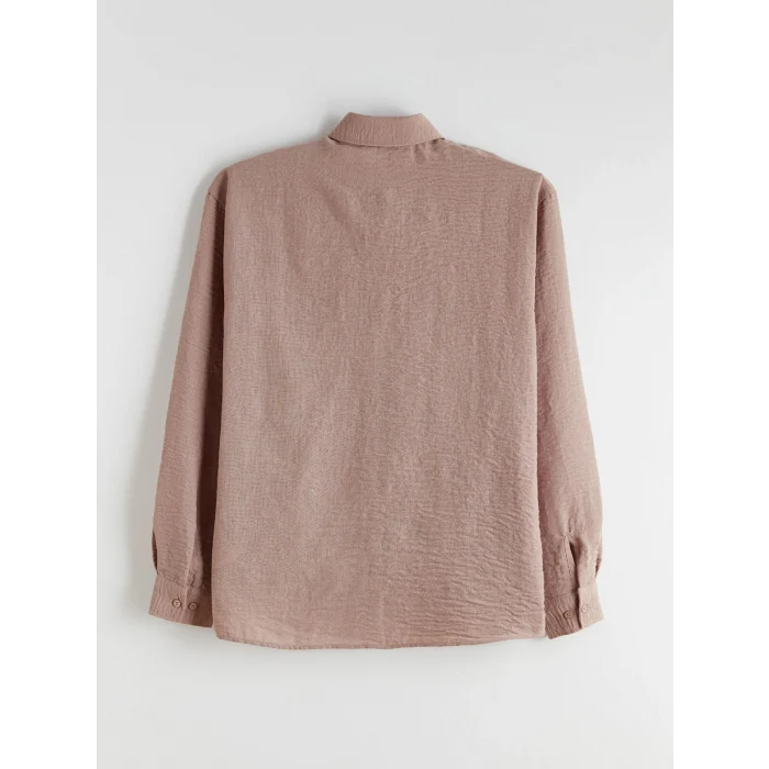 XSIDE Bej Regular Fit Uzun Kollu Erkek Gömlek