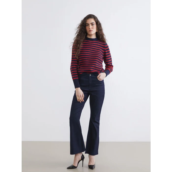 LCW Jeans İndigo Flare Kadın Jean Pantolon