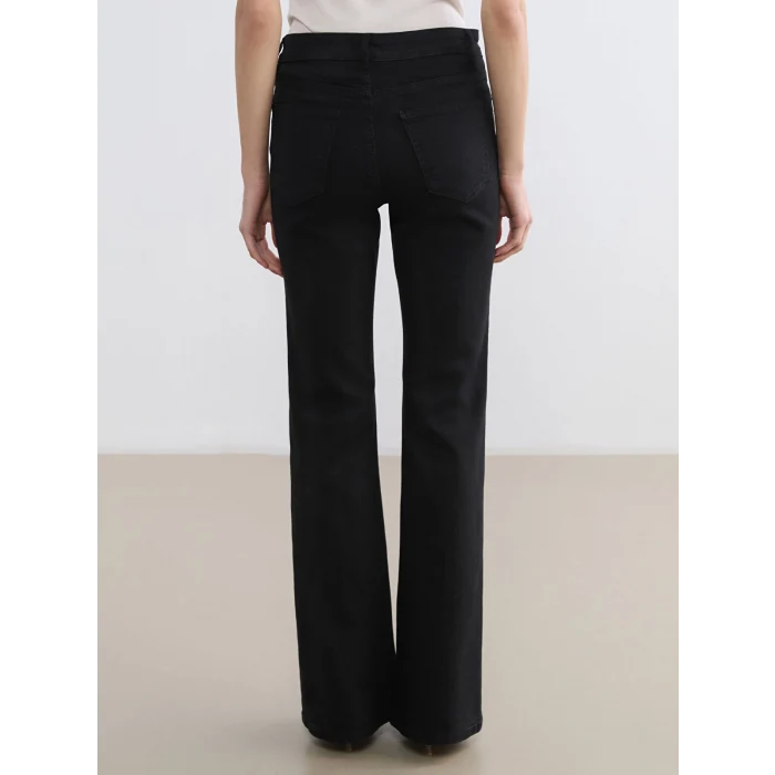 LCW Jeans Siyah Flare Kadın Jean Pantolon