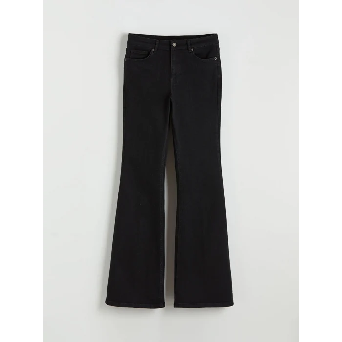 LCW Jeans Siyah Flare Kadın Jean Pantolon