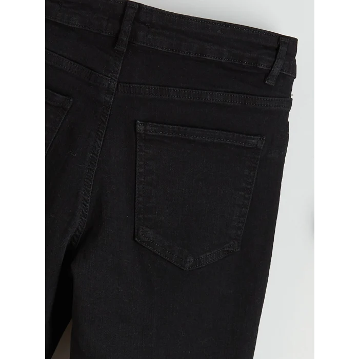 LCW Jeans Siyah Flare Kadın Jean Pantolon