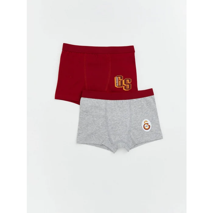 LCW Kids Kırmızı Galatasaray Baskılı Erkek Çocuk Boxer 2li