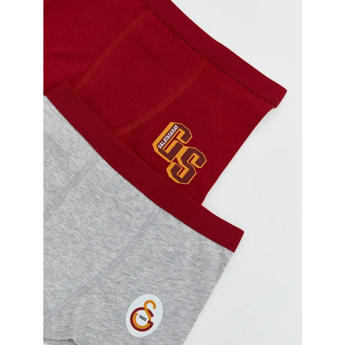 LCW Kids Kırmızı Galatasaray Baskılı Erkek Çocuk Boxer 2li