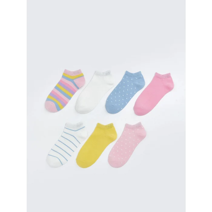 LCW Kids Karışık Kız Çocuk Patik Çorap 7li
