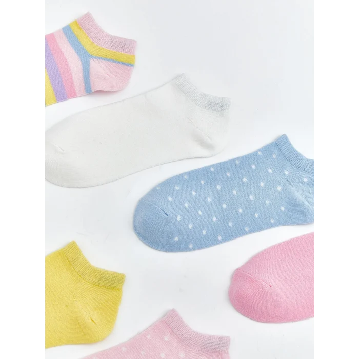 LCW Kids Karışık Kız Çocuk Patik Çorap 7li