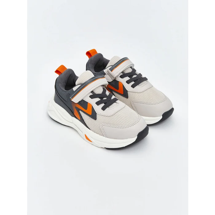 LCW STEPS Bej Bağcık ve Cırt Cırtlı Erkek Bebek Spor Ayakkabı