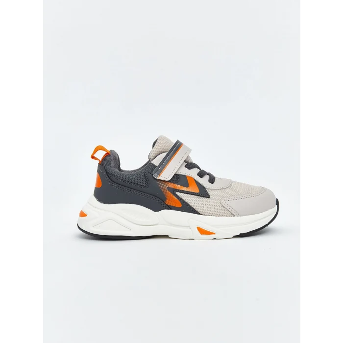 LCW STEPS Bej Bağcık ve Cırt Cırtlı Erkek Bebek Spor Ayakkabı