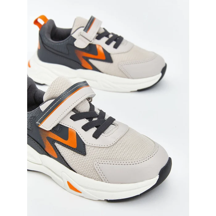LCW STEPS Bej Bağcık ve Cırt Cırtlı Erkek Bebek Spor Ayakkabı