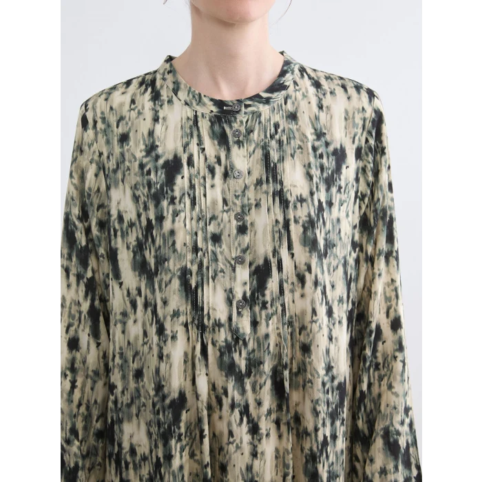 LCW Grace Karışık Hakim Yaka Desenli Elbise