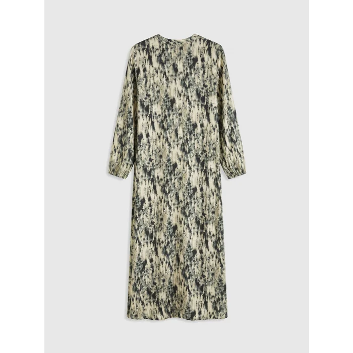 LCW Grace Karışık Hakim Yaka Desenli Elbise