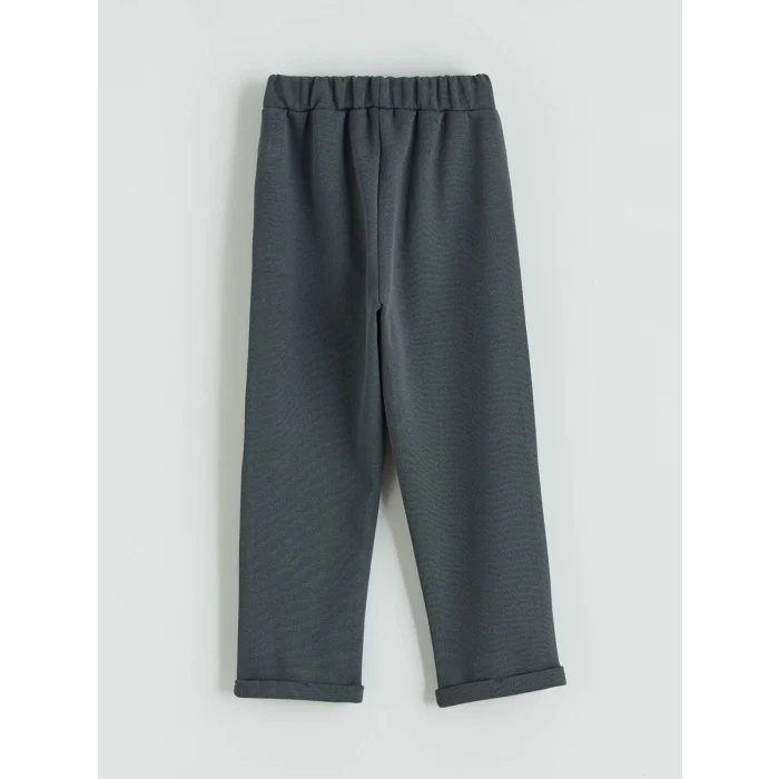 LCW Kids Bej Çizgili Erkek Çocuk Sweatshirt ve Eşofman Altı