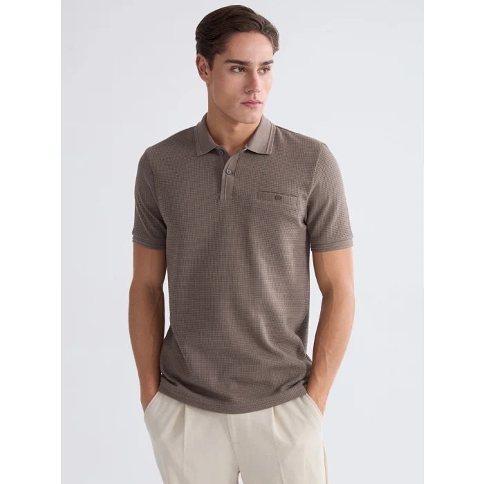 LCWAIKIKI Classic Kahverengi Polo Yaka Erkek Tişört