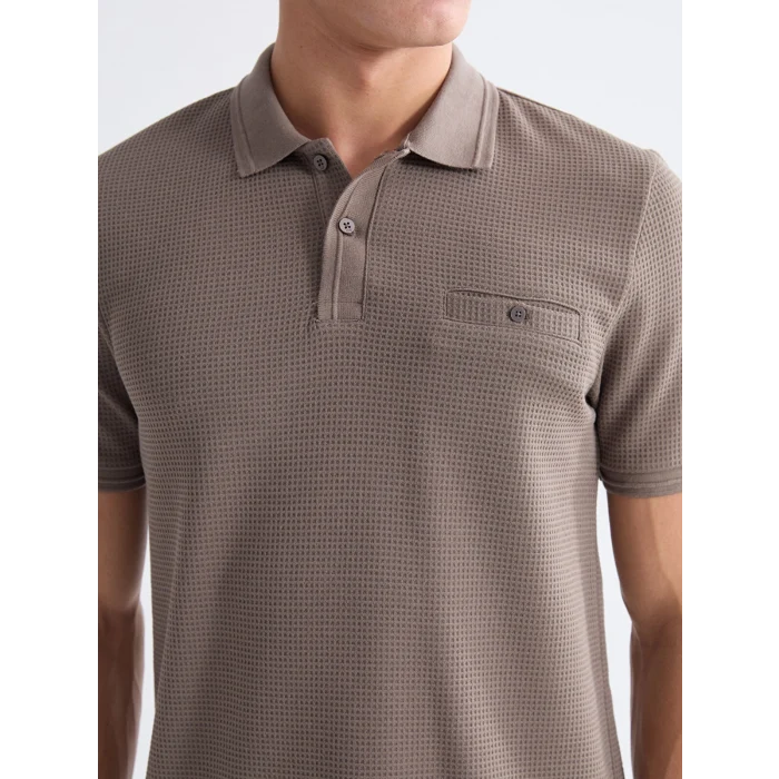 LCWAIKIKI Classic Kahverengi Polo Yaka Erkek Tişört