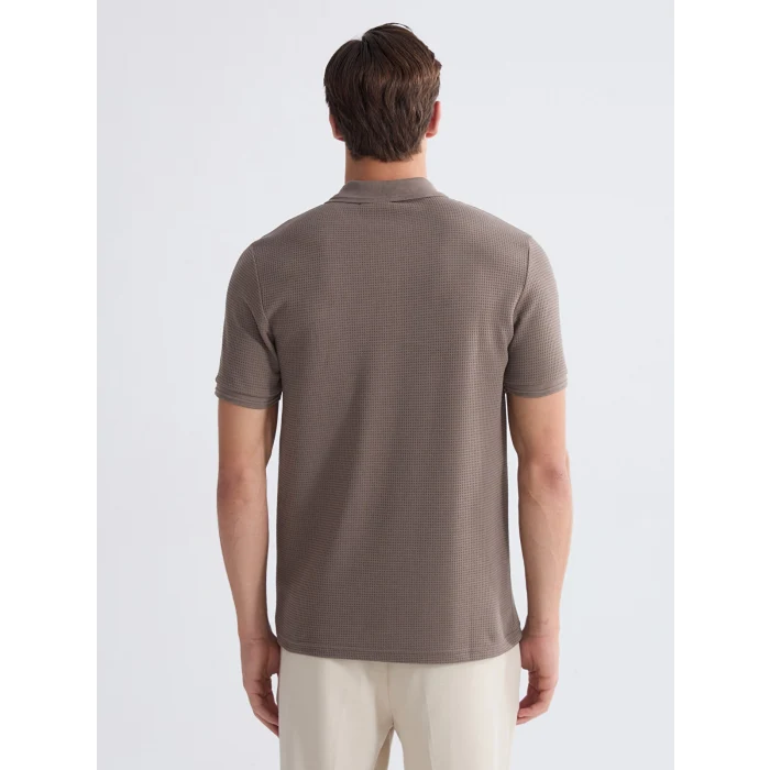 LCWAIKIKI Classic Kahverengi Polo Yaka Erkek Tişört