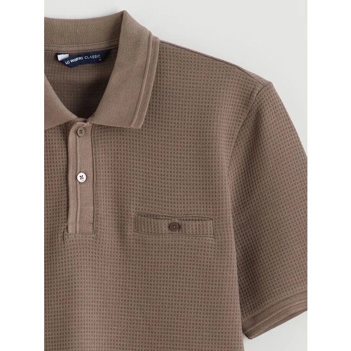 LCWAIKIKI Classic Kahverengi Polo Yaka Erkek Tişört