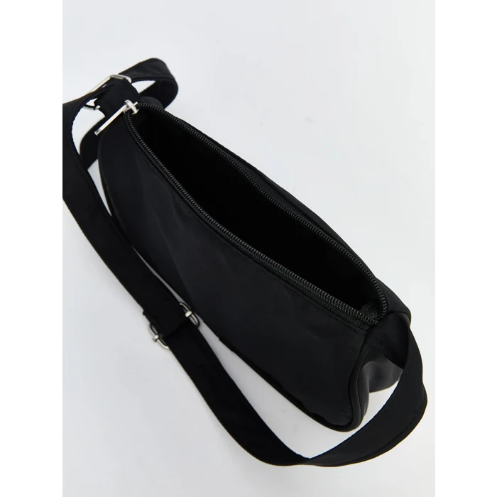 LCW ACCESSORIES Siyah Deri Görünümlü Kız Çocuk Omuz Çantası