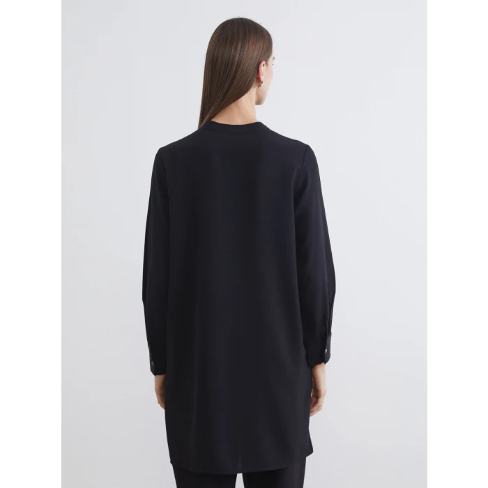 LCW Grace Siyah Hakim Yaka Kadın Gömlek Tunik