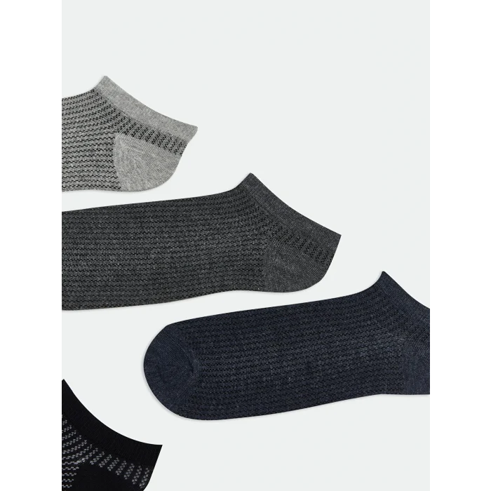 LCW ACCESSORIES Karışık Desenli Erkek Patik Çorap 5li