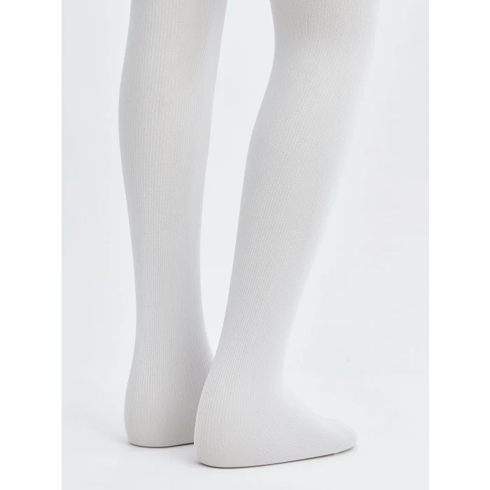 LCW Kids Beyaz İnce Kız Çocuk Külotlu Çorap 2li