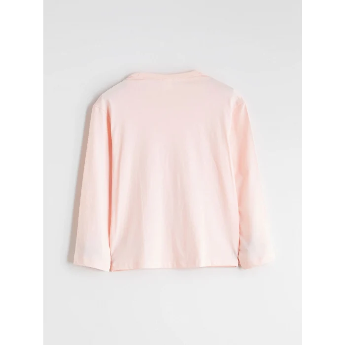 LCW Kids Pembe Bisiklet Yaka Çilek Baskılı Kız Çocuk Pijama Takımı