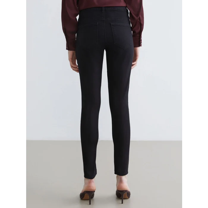 LCW Jeans Siyah Jüpiter Süper Skinny Fit Kadın Jean Pantolon