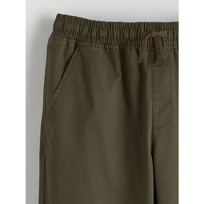 LCW Kids Haki Beli Lastikli Erkek Çocuk Jogger Pantolon