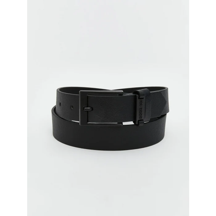 LCW ACCESSORIES Siyah Deri Görünümlü Erkek Çocuk Kemer