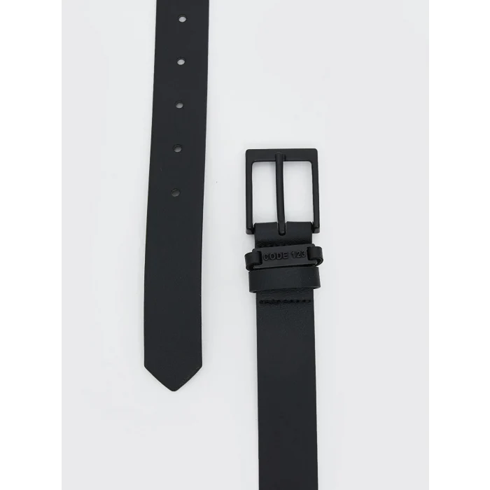 LCW ACCESSORIES Siyah Deri Görünümlü Erkek Çocuk Kemer