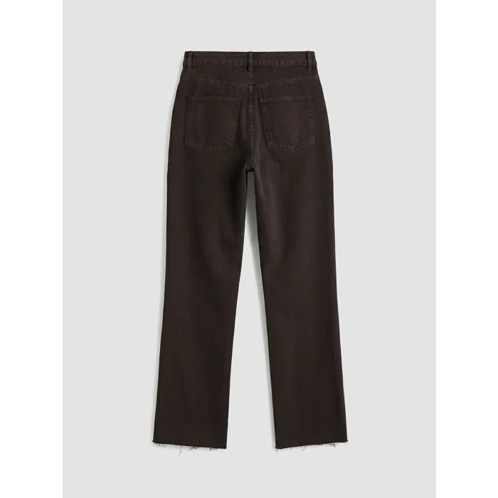 LCW Jeans Kahverengi Straight Fit Kadın Jean Pantolon