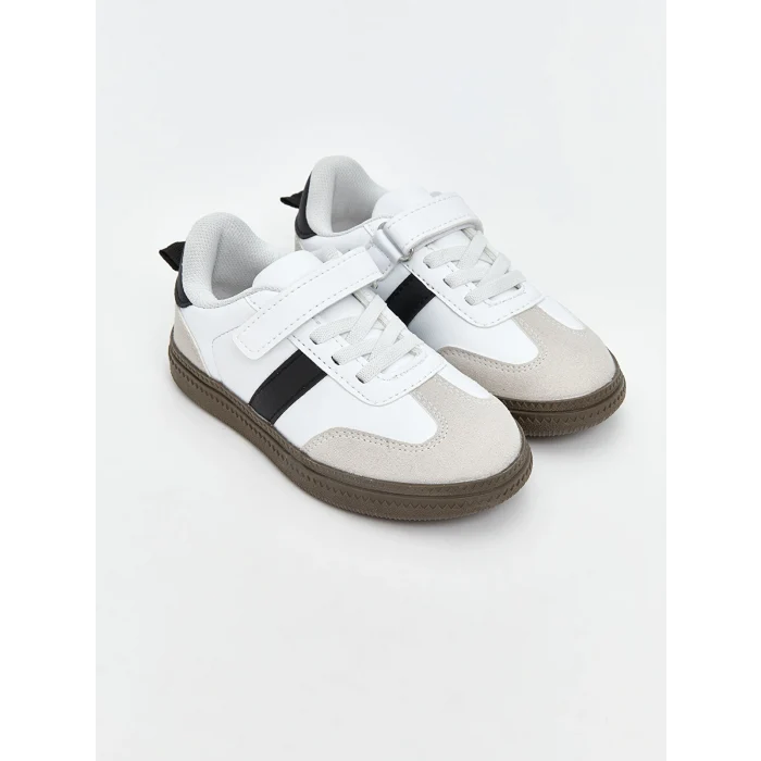 LCW STEPS Beyaz Bağcık ve Cırt Cırtlı Erkek Bebek Spor Ayakkabı