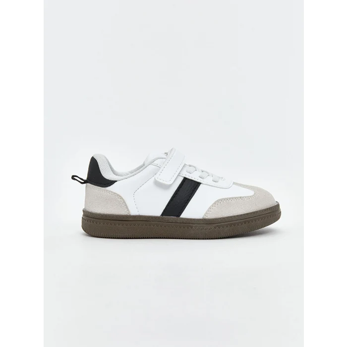 LCW STEPS Beyaz Bağcık ve Cırt Cırtlı Erkek Bebek Spor Ayakkabı